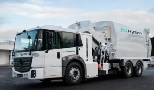 Hyzon Motors and New Way Trucks Hydrogen Fuel Cell Powered Refuse Truck USA August 2024 Driving Hydrogen