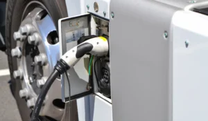 Electric vs Hydrogen Trucks, EV Truck Charging Evergreen September 2024 Driving Hydrogen -1362985611 copy