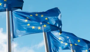 European Union EU Commission EU Flags Driving Hydrogen