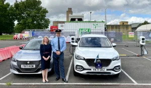 UK Ministry of Defence MOD installs hydrogen generators to charge its electric vehicle fleet