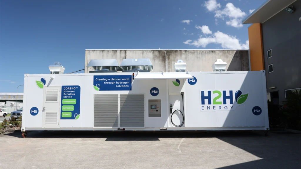 H2H Energy H2CORE40 hydrogen refuelling container