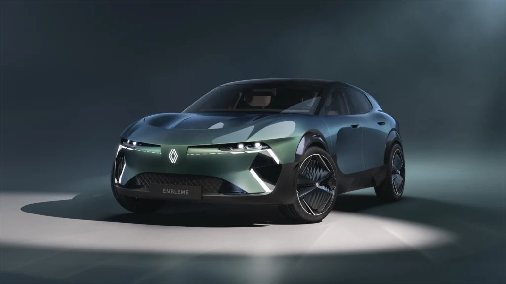 Renault Emblème Hydrogen Electric Hybrid Concept Car Paris Motor Show October 2024 Driving Hydrogen