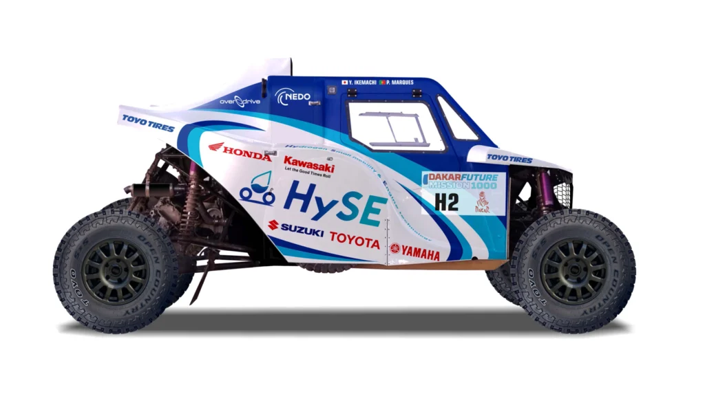 Dakar 2025 Hydrogen Racer by Toyota Suzuki Yamaha Honda Kawasaki HySe HySE-X2 Mission 1000