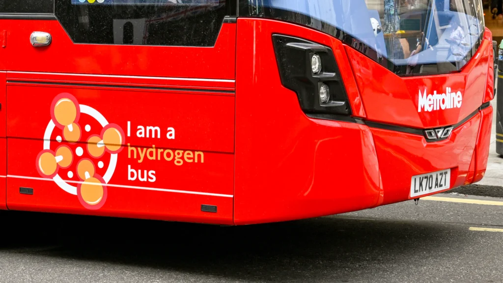 Hydrogen London Bus Wrightbus Ballard Driving Hydrogen