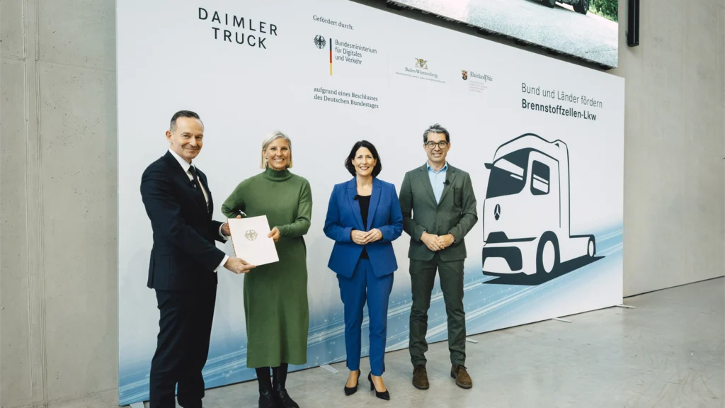 Hydrogen trucks- €226 million funding for 100 liquid-hydrogen Mercedes trucks November 2024 Driving Hydrogen