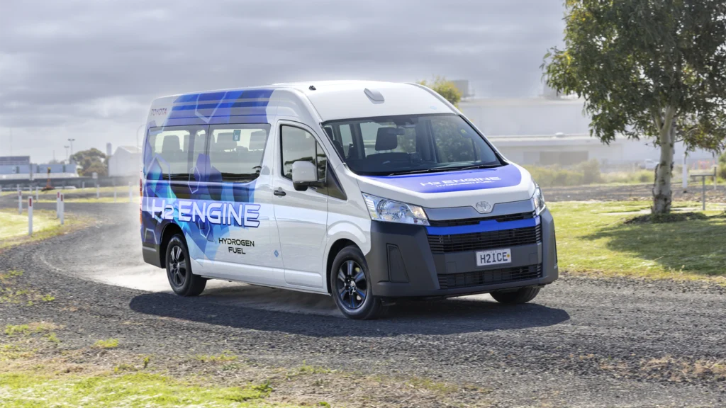 Toyota has announced plans to begin public road testing of its hydrogen-electric hybrid HiAce van in Australia next spring.