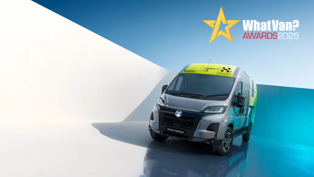 Vauxhall Movano HYDROGEN wins Editor’s Choice Award at the 2025 What Van? Awards