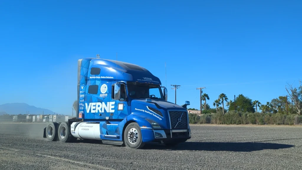 Verne’s cryo-compressed hydrogen truck holds 87% more fuel and is 40% cheaper