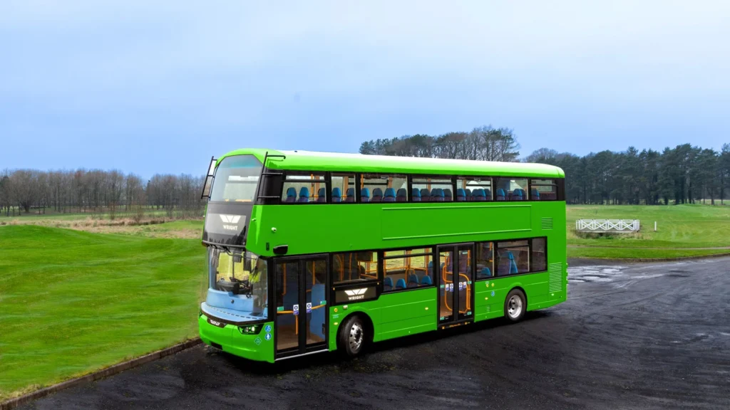 Wrightbus’ new flagship hydrogen bus: “A like for like replacement for diesel”. (Image: Wrightbus)