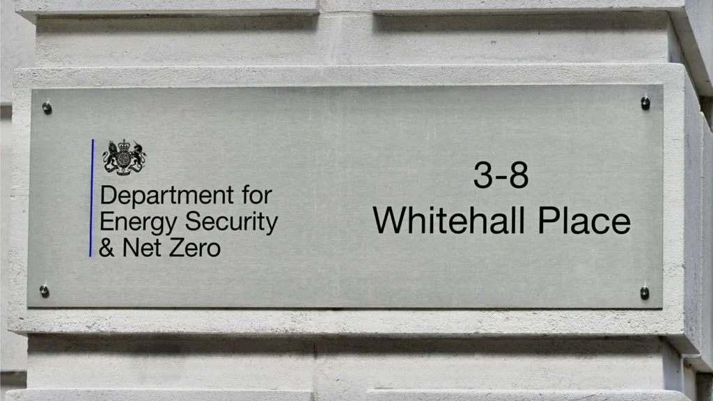 The UK's Department for Energy Security & Net Zero (DESNZ). (Image: Alamy)