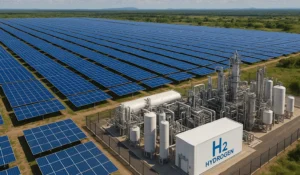 12GW hydrogen production site powered by solar in Mozambique. (Image: Driving Hydrogen/Illustrative image)