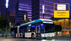 Solaris Urbino 18 hydrogen wins busplaner Innovation Award 2025. (Image: Solaris)