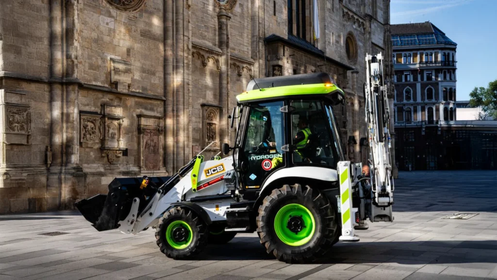 JCB hydrogen powered digger. (Image: JCB)