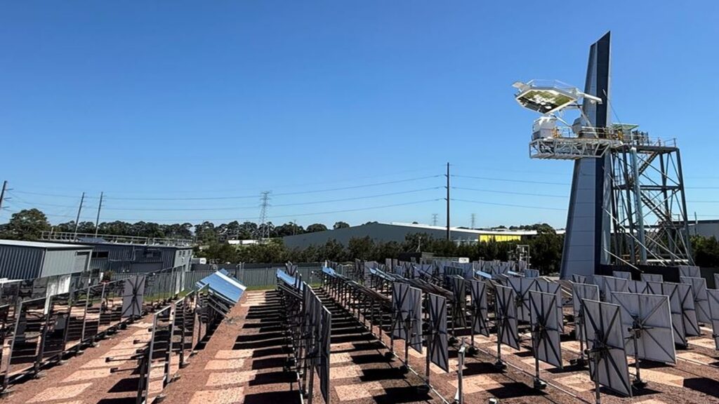 CSIRO's beam-down reactor. (Image: CSIRO)
