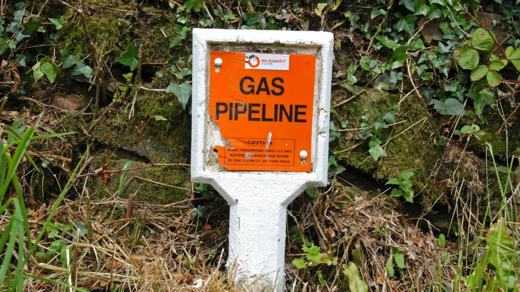Gas Pipeline sign
