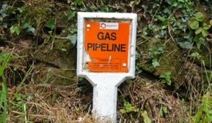 Gas Pipeline sign