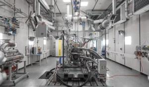 Liebherr hydrogen engine test facility. (Image: Liebherr Machines)