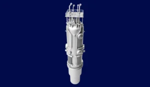 (Illustrative image: NuScale Power's SMR nuclear reactor)
