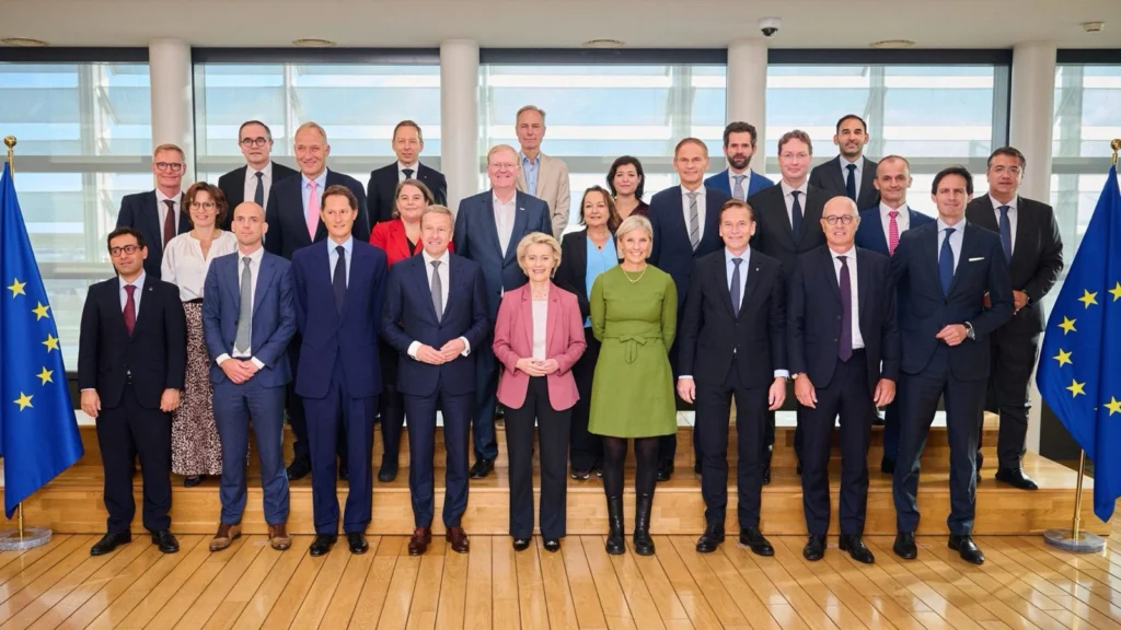Auto CEOs and industry players meet in Brussels. (Image: Karin Rådström / LinkedIn)