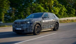 BMW iX5 Hydrogen camo first look. (Image: BMW Group)