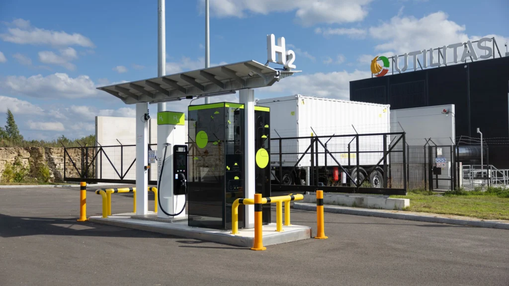 Utilitas hydrogen refuelling station in Tallinn Estonia. (Image: Utilitas)
