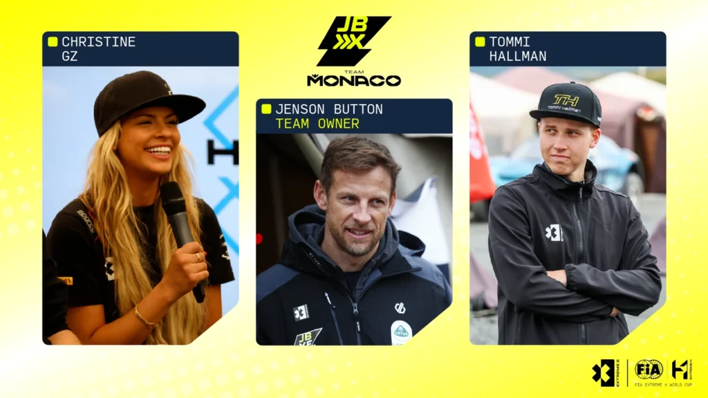 Jenson Button’s JBXE Team reveals Christine GZ and Tommi Hallman as Extreme H driver lineup