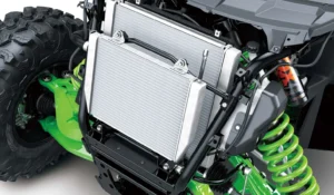 Kawasaki Teryx H2 hydrogen UTV radiator and cooling system close-up