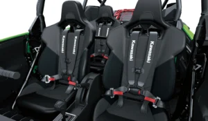 Full interior view of Kawasaki Teryx H2 with four bucket seats