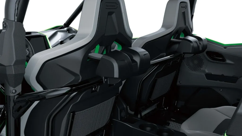 Rear seating layout of Kawasaki Teryx H2 hydrogen side-by-side