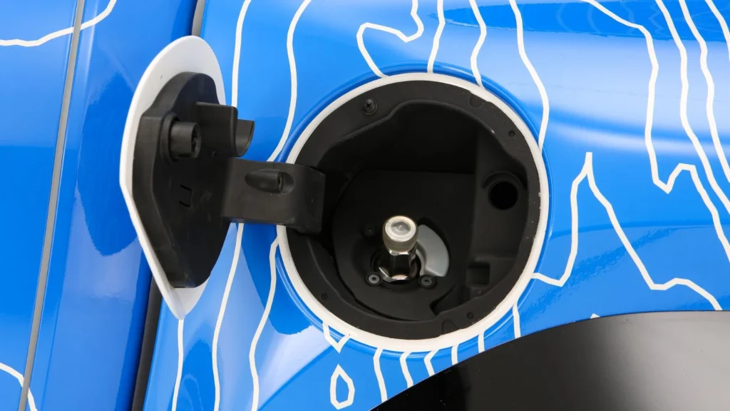 Toyota Tacoma H2-Overlander fuel-cell refuelling port