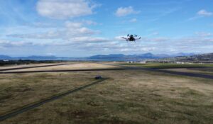 Intelligent Energy's drone over Wales Valleys